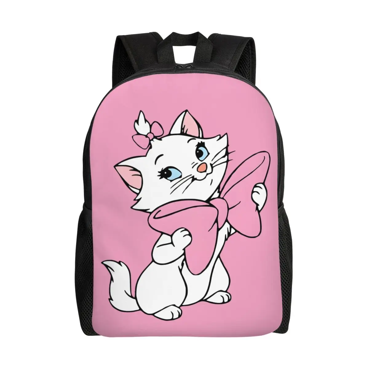 

M-Marie Cat Cartoon Backpack for Men Women School College Student Bookbag Fits 15 Inch Laptop Bags