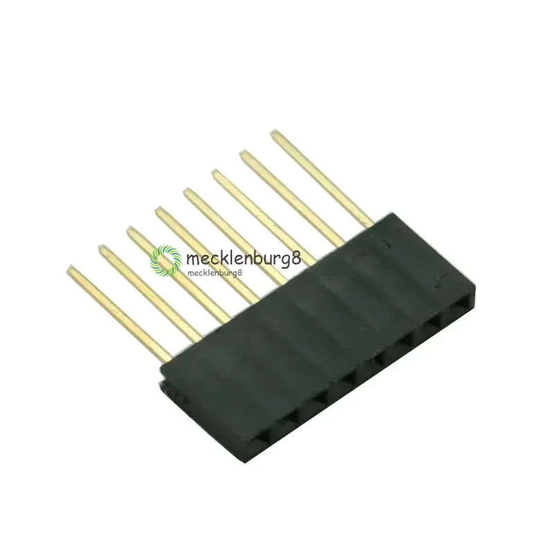 10Pcs 8 Pin Single Row Stackable Shield Female Header 2.54mm Pitch for Arduino