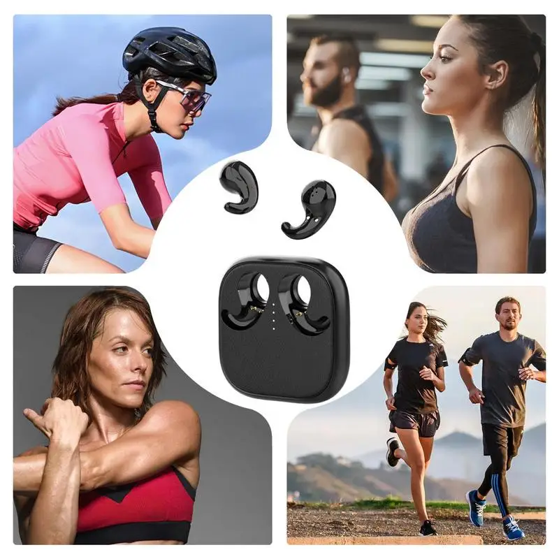 براعم الأذن إلغاء الضوضاء عميق باس تشغيل سماعات مقاوم للماء سماعات أذن ستيريو لاسلكية سماعات أذن رياضية لاسلكية لعبة مريحة