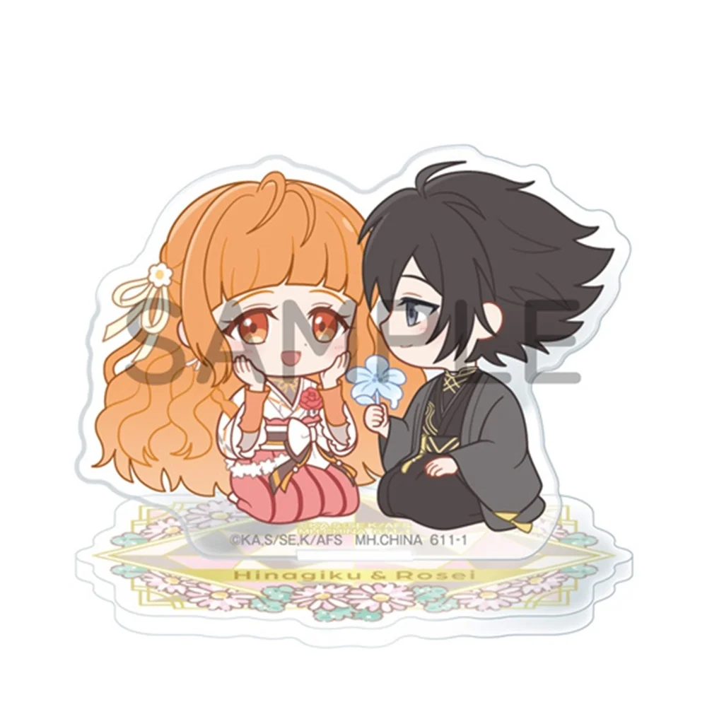 Anime Agents of the Four Seasons Dance of Spring 10cm Acrylic Stand Hinagiku Sakura Gift 4th of July Present Desk keychain