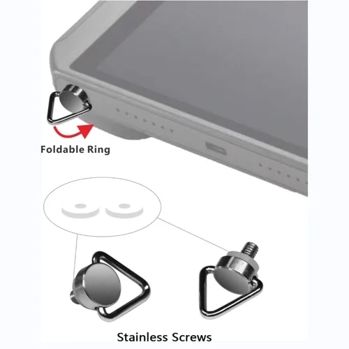 Imagen 2 del producto Para DJI MINI 3 PRO MINI 4 PRO Mavic Air 2S/Air 2/Mavic 3/Mavic 2 RC 2/RC/RC PRO controlador inteligente correa de cuello con cordón ajustable