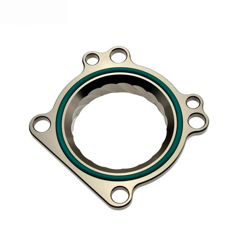 1203HOT CNC Aluminum Intake Manifold Throttle Body Spacer Adapter for VW Golf Bora Tiguan Passat 1.4L 1.6 EA111 Engine