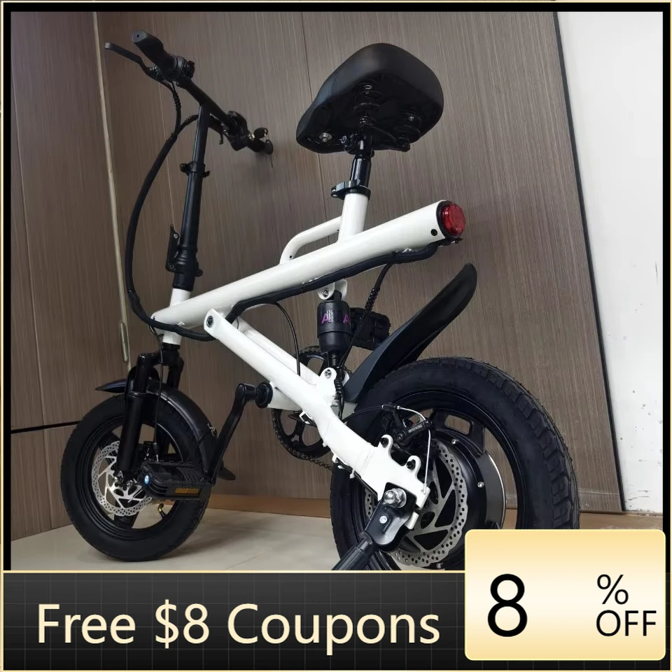 

STLF DZ WJW Advanced Cheaper Xiaobai Electric Baicycle City Bike Fat Tire Mountain Folding Bike 14 Inch 400W Power Alternative L