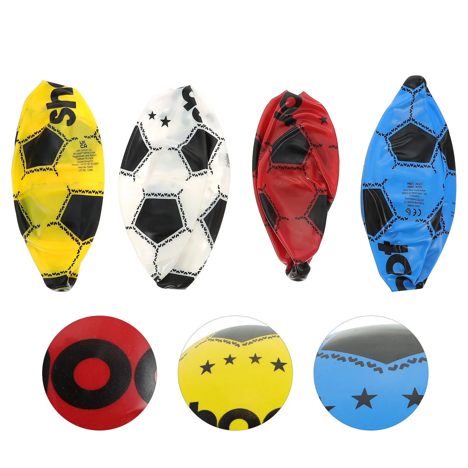 

4Pcs Inflatable PVC Bounce Ball Football for Kids Indoor Outdoor Sports Activity Mini Football Play Indoor Sports Ball