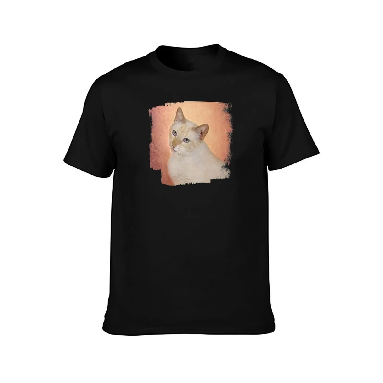 Elegant Flame Point Siamese T-Shirt Summer Holiday Casual Tee T-Shirt