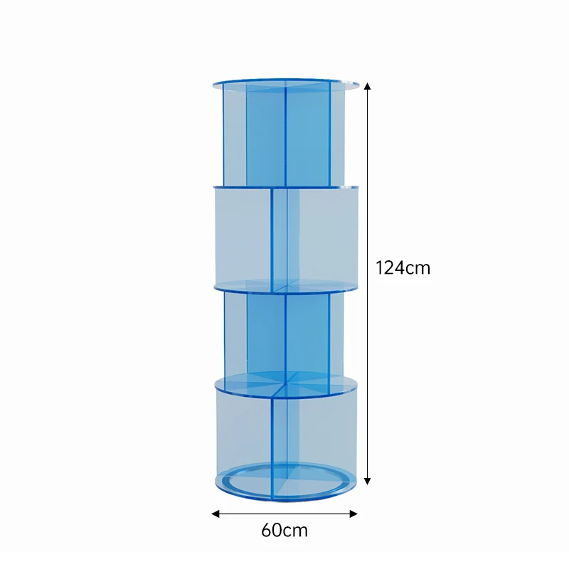 New rotating bookshelf shoe bag storage multi-layer