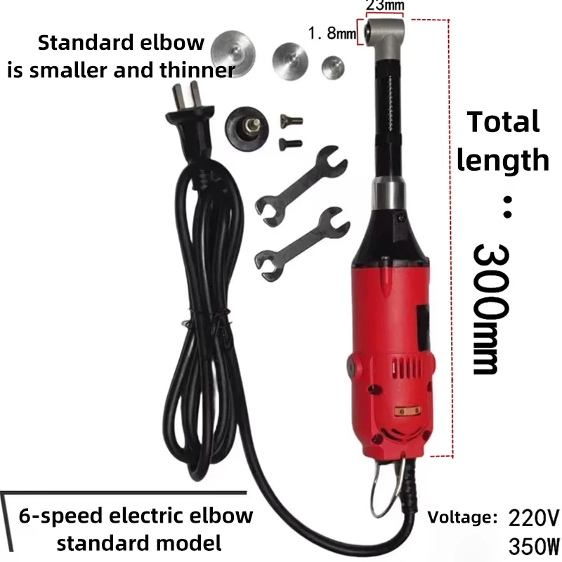 Imagem -06 - Graus Elétrica Cotovelo Máquina de Moagem Micro Ângulo Moedor Elétrico Cotovelo Gravura Motor Moedor Cerâmica Telha Limpeza 200w 90