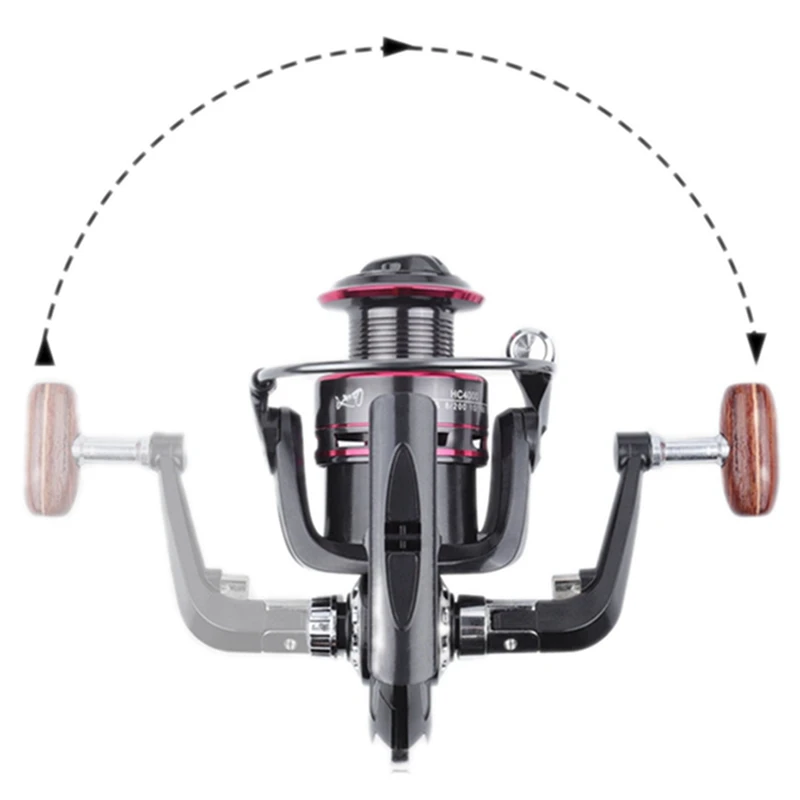 Fishing Spinning Reel 500-7000 Series Metal Spool 5.2:1 High Speed 8KG Max Drag Left Right Hand Carp Fishing Baitcasting Reel