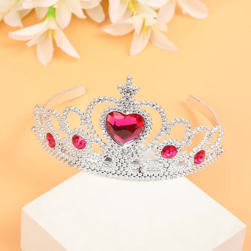 Girls Crown Headdress Figure Anime Children Sweet Princess Dress Up Cute Crown Hair Bands Accessories Female Jewelry Gifts