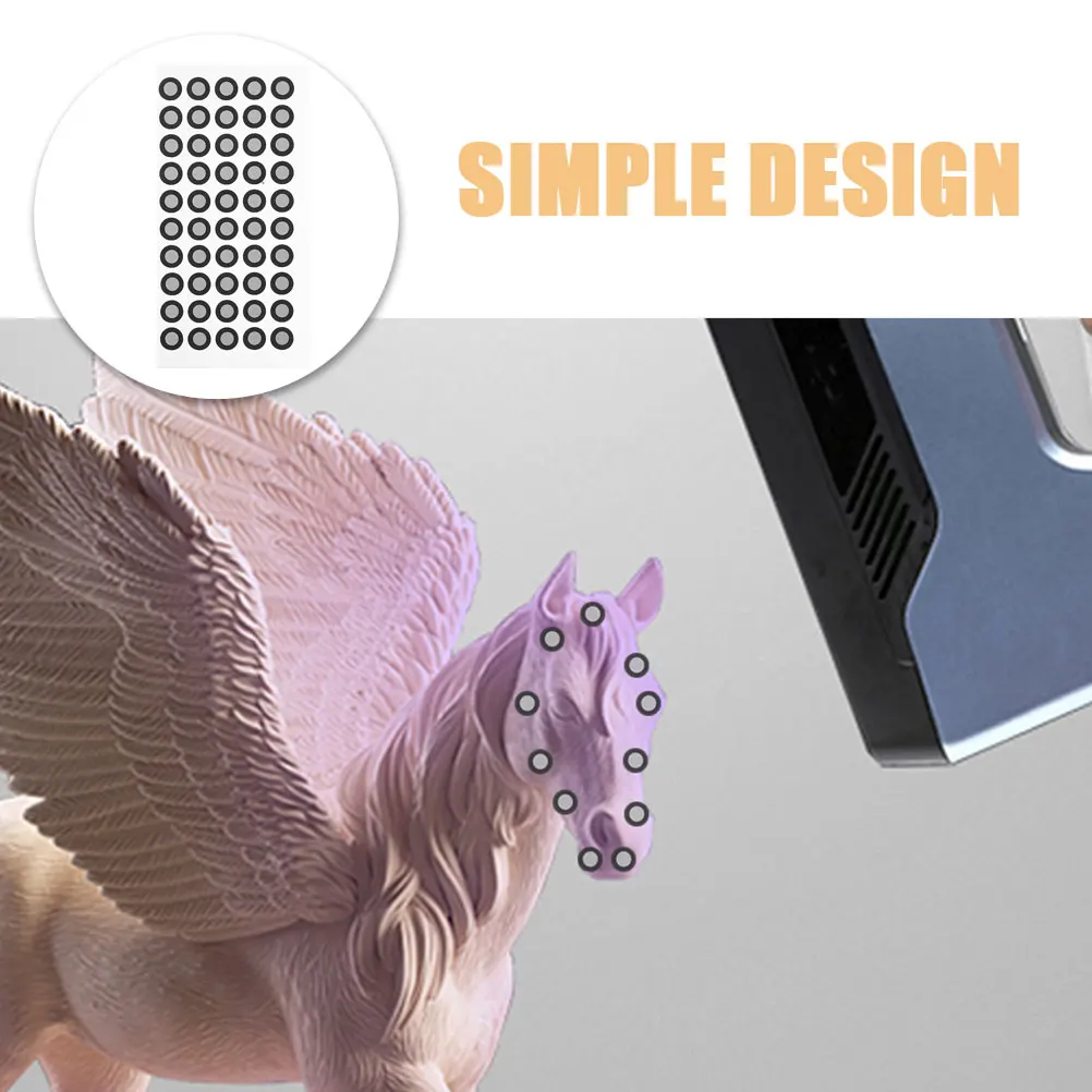 

10 Sheets 6mmx10mm Reflective Markers PET Material 3D Scanning Dots Stickers Positioning Points Reference Sheet