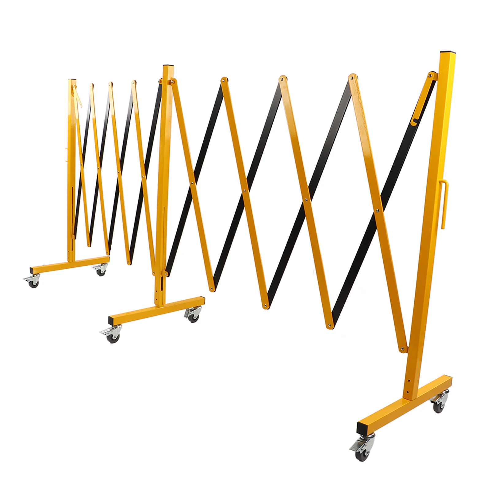 Metal Barricade Reflective Metal Traffic Fence Fine Workmanship 5M Easy To Assemble Portable Expandable for Construction Work