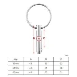 Accessories 316 Stainless Steel 4.8mm Ball Pin Boat Top Deck Hinges Durable High Quality Useful Best Hot Sale Nice