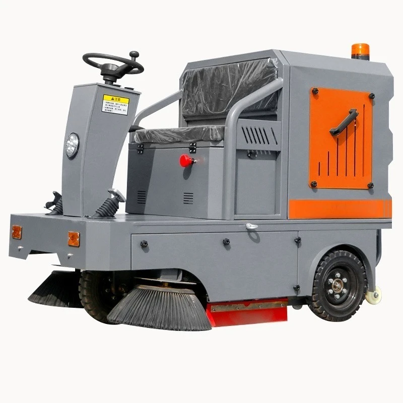 Ride‑on Electric Road Sweeper Small Cleaning Machine For Workshop Construction Site Property Sanitation