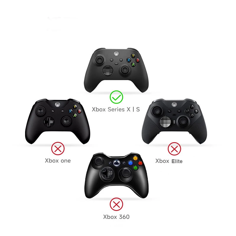 ملصقات جلدية مخصصة مضادة للانزلاق وماصة للعرق لحماية حافظة وحدة التحكم اللاسلكية Xbox Series S X