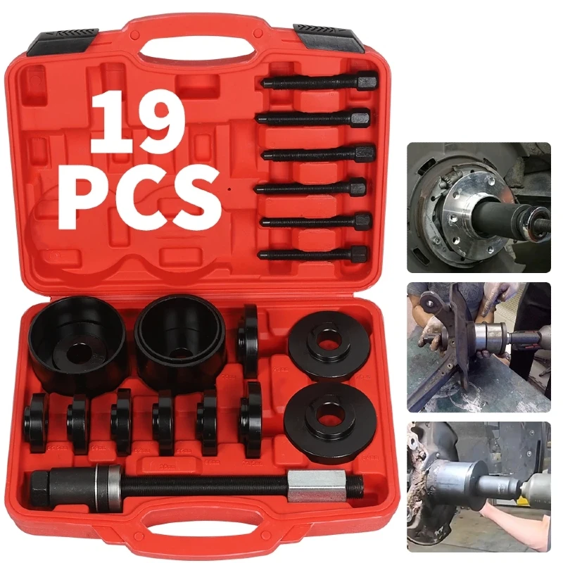 Strumenti per la rimozione dei cuscinetti della ruota anteriore dell'auto Strumenti per l'estrazione dei cuscinetti con custodia per la rimozione e l'installazione dei cuscinetti della trazione