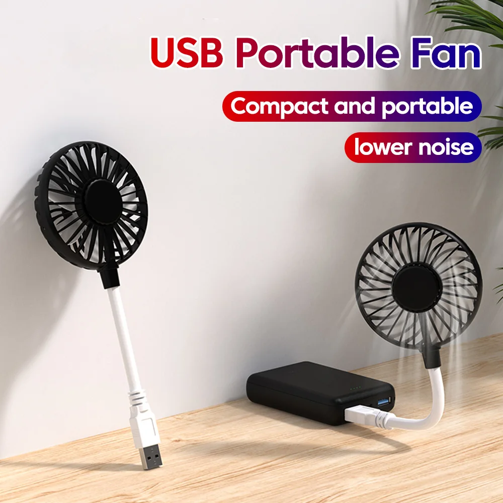 Portable Small Fan USB Fan Mini Silent Office Desk Fan For Summer Outdoors And Travel USB Cooling Mini Play Plug