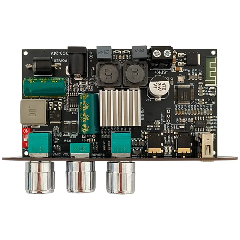 

Плата усилителя мощности BTLIFE 1001UM моно 100 Вт Bluetooth 5,3 модуль сабвуфера с микрофоном реверберация