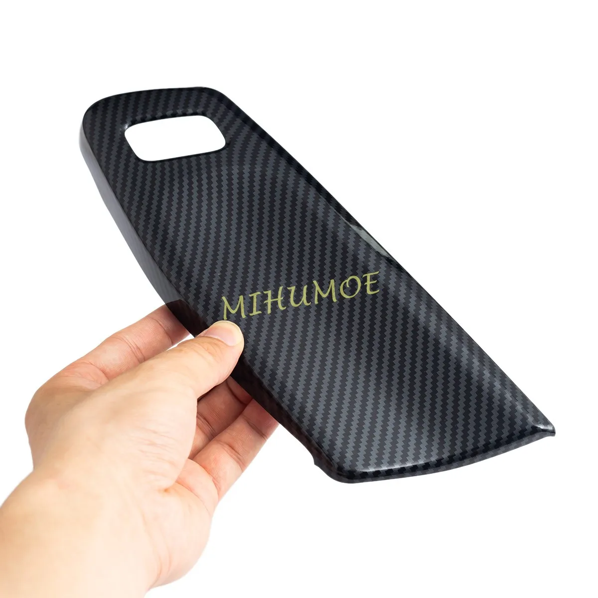 2 قطعة غطاء لوحة التبديل الباب الأمامي الديكور الزخارف لفورد رينجر XL XLT 2024 2025 اكسسوارات السيارات الداخلية ألياف الكربون نظرة #4