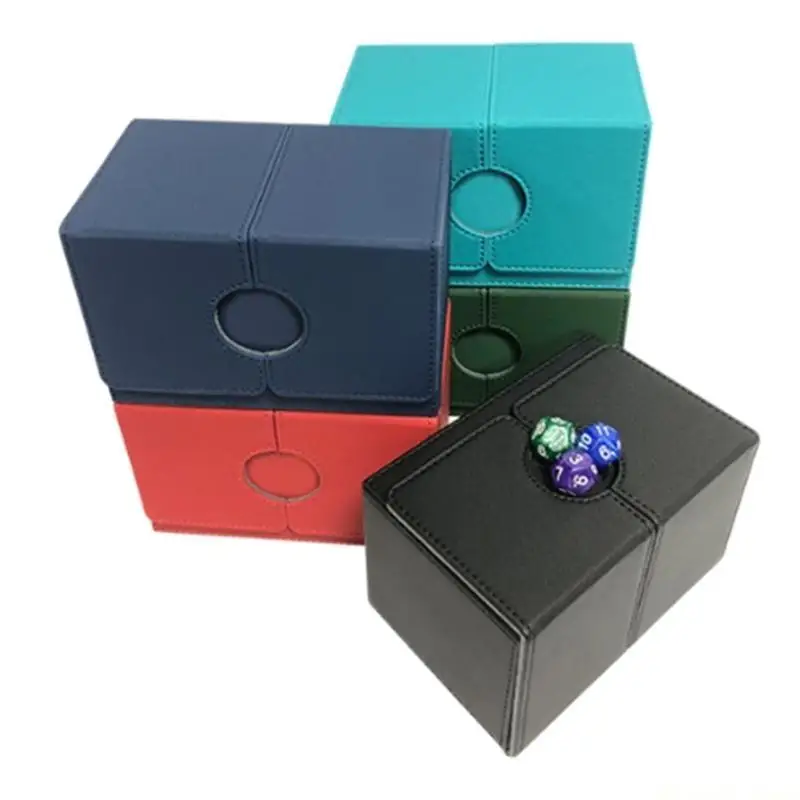 

Коробка для колод игровых карт 31BE с лотком для кубиков для более 160 коллекционных карточек, держателей игровых карт