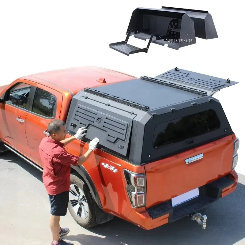 PickupTruckHardtopCanopyWithKitchenStorageCamperShellExteriorAccessoriesFitforMitsubishiL200GWMCannon Jeep Gladiator VW Amarok