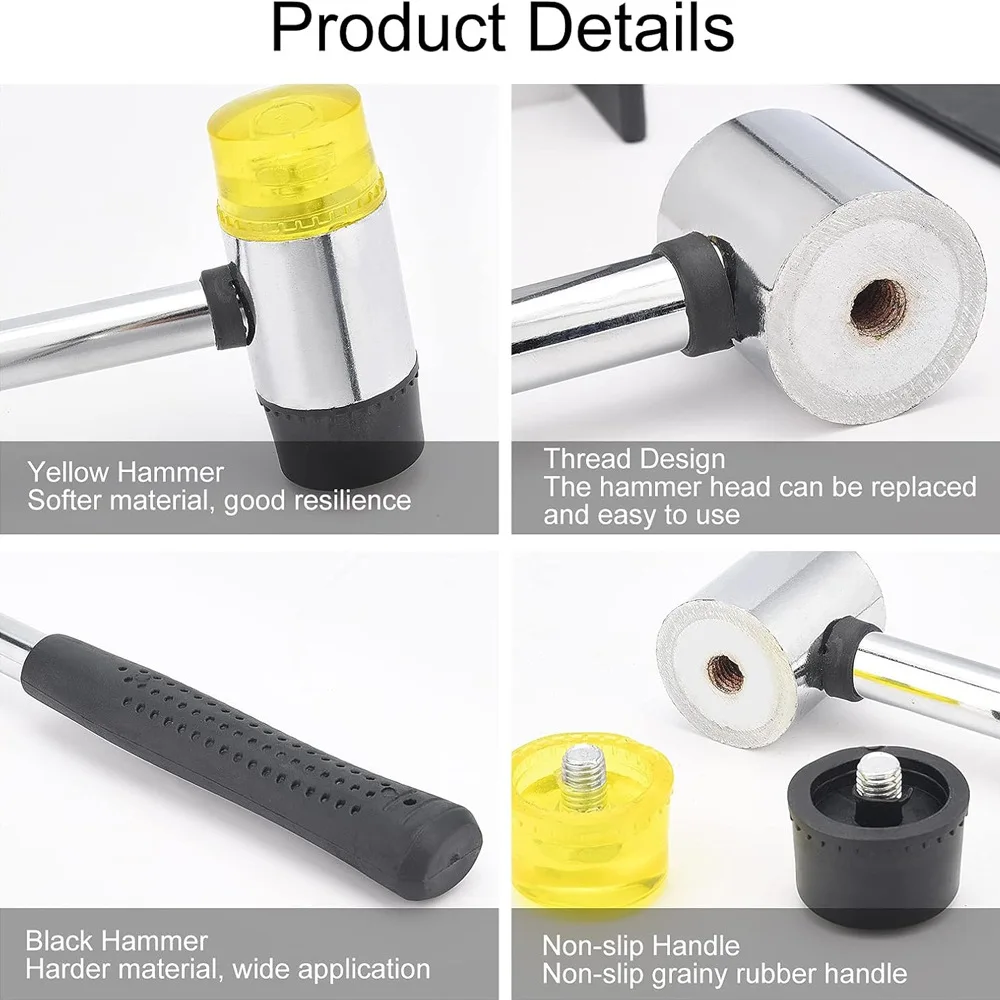 for-woodworking-guitar-maintenance-rubber-installation-mallet-small-rubber-hammer-leather-mallet-soft-rubber-hammer