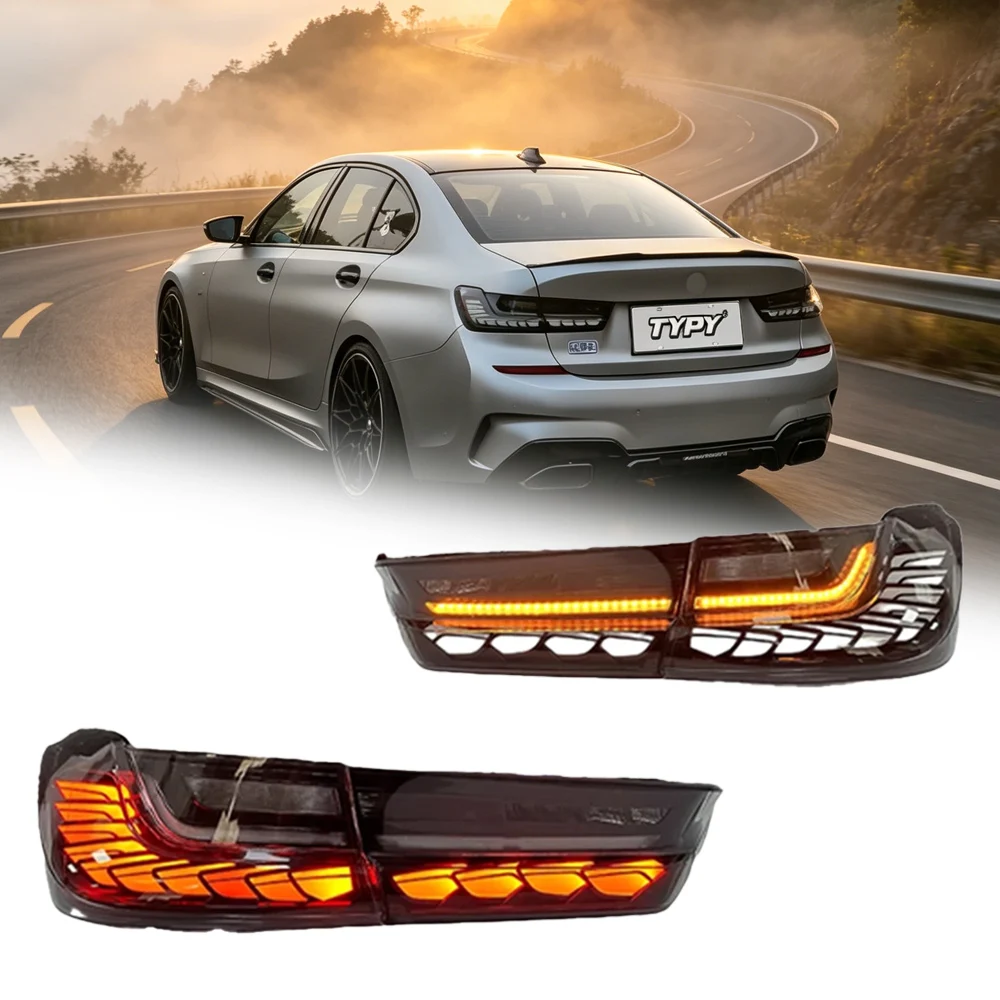 

TYPY Car Lights For BMW 3 Series G20 Taillight G28 2020-2024 LED Rear Lamps DRL Dragon Scales Tail Light Daytime Running Lights