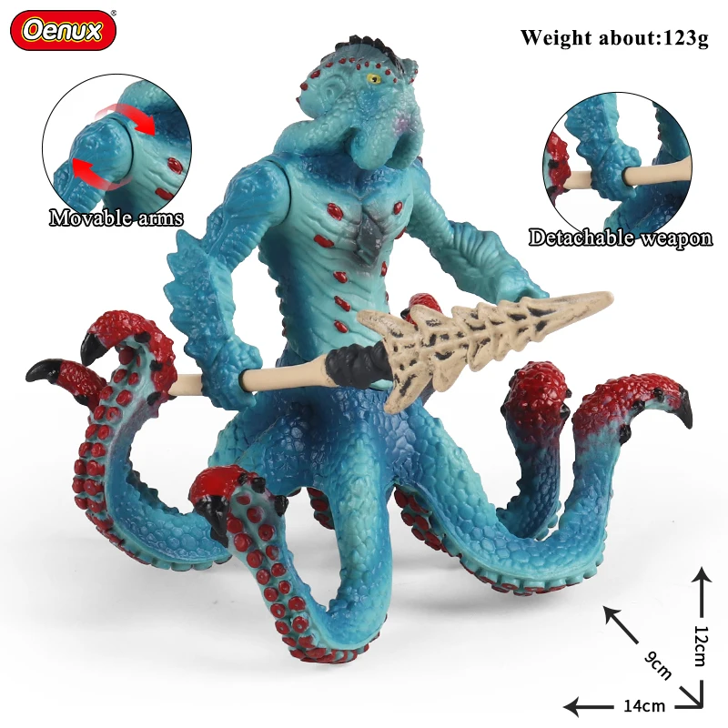 Oenux Original Savage Dinosaurier Mythos Drache Tiere Modell Feuer Bull Octopus Monster Krabbe Actionfiguren Kinder Sammlung Spielzeug Geschenk 5