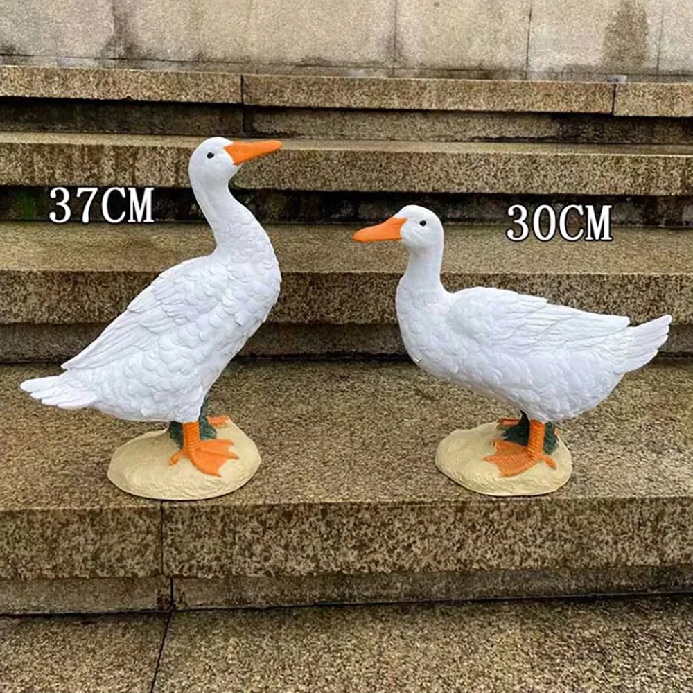 

Duck fiberglass silicone ornament mold for courtyard simulation animal model resin garden decoration for small yard lawn layout
