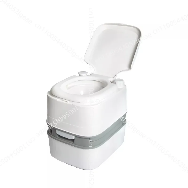 24L Multi-functional Mobile Toilet, Outdoor Caravan Toilet, Double-flush Sealed Toilet