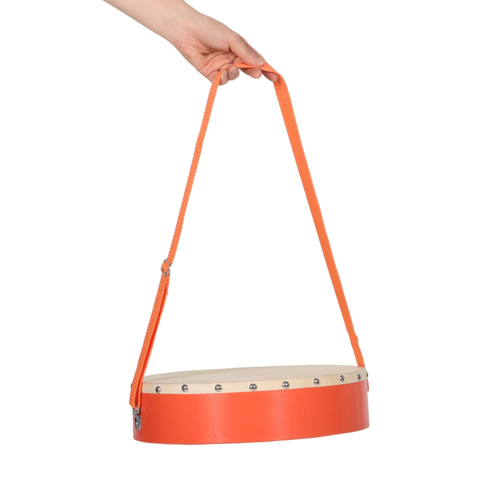 

Wooden Waist Drum 30cm Kids Marching Handheld Percussion Instrument Toy Educational Musical Learning Preschool Family Activities