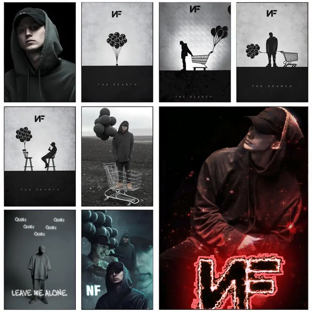 Popular Rapper N-NF Singer Poster Removable Wall Sticker Sel