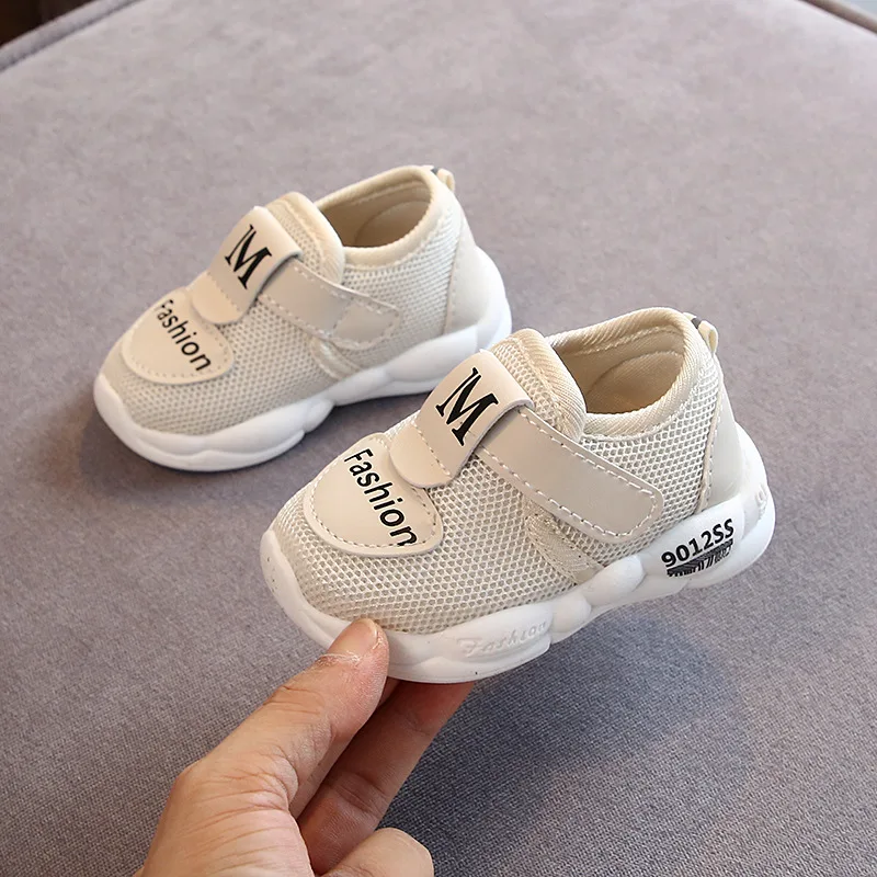 Lente Zomer En Autum Kinderen Mesh Sportschoenen Jongens Meisjes Baby Peuter Schoenen Kind Zachte Bodem Ademende Sneakers