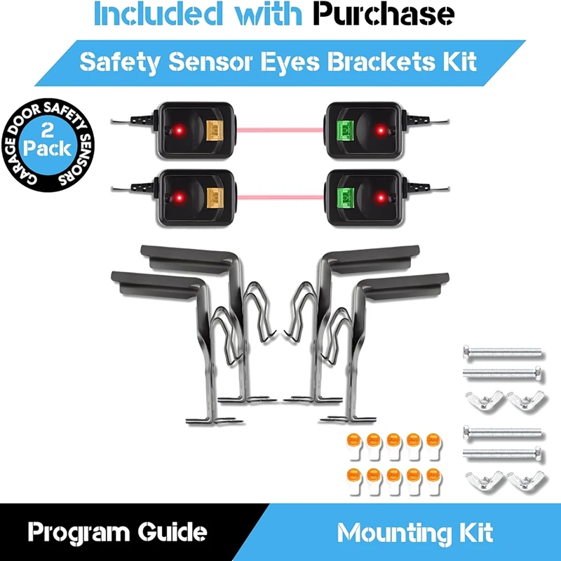 2X 820CB Safetysensor Eye Bracket Kit, Garage Door Openers 1997 Onwards, Replacement 41A5034