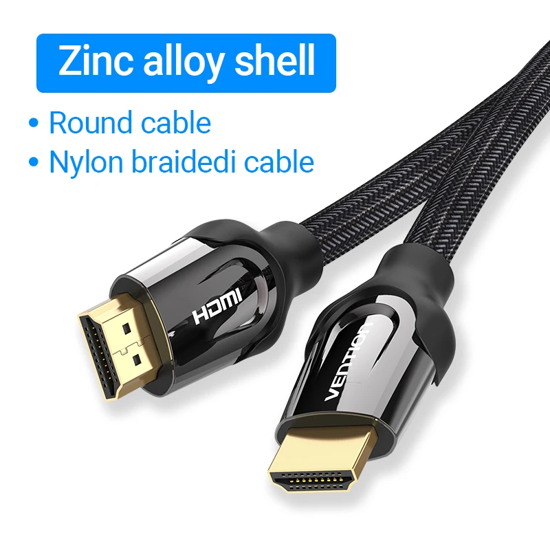 Vention HDMI-kabel voor TV Box USB C HUB PS5 HDMI-kabel 4K/60Hz Ultra High-speed HDMI-splitter Video Audio Kabel 1m 2m 3m 5m