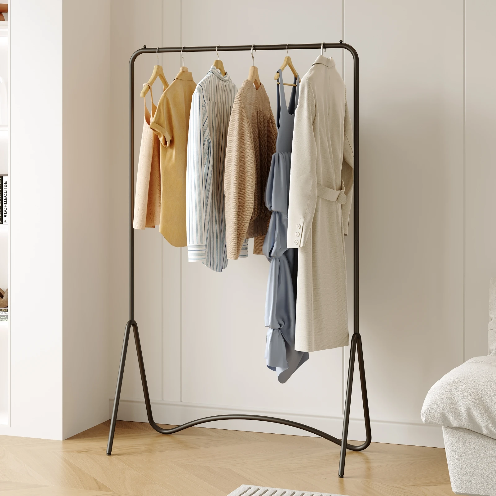 Light luxury style freestanding coat rack, simple modern home use, entryway coat rack for living room, clothing rack for room