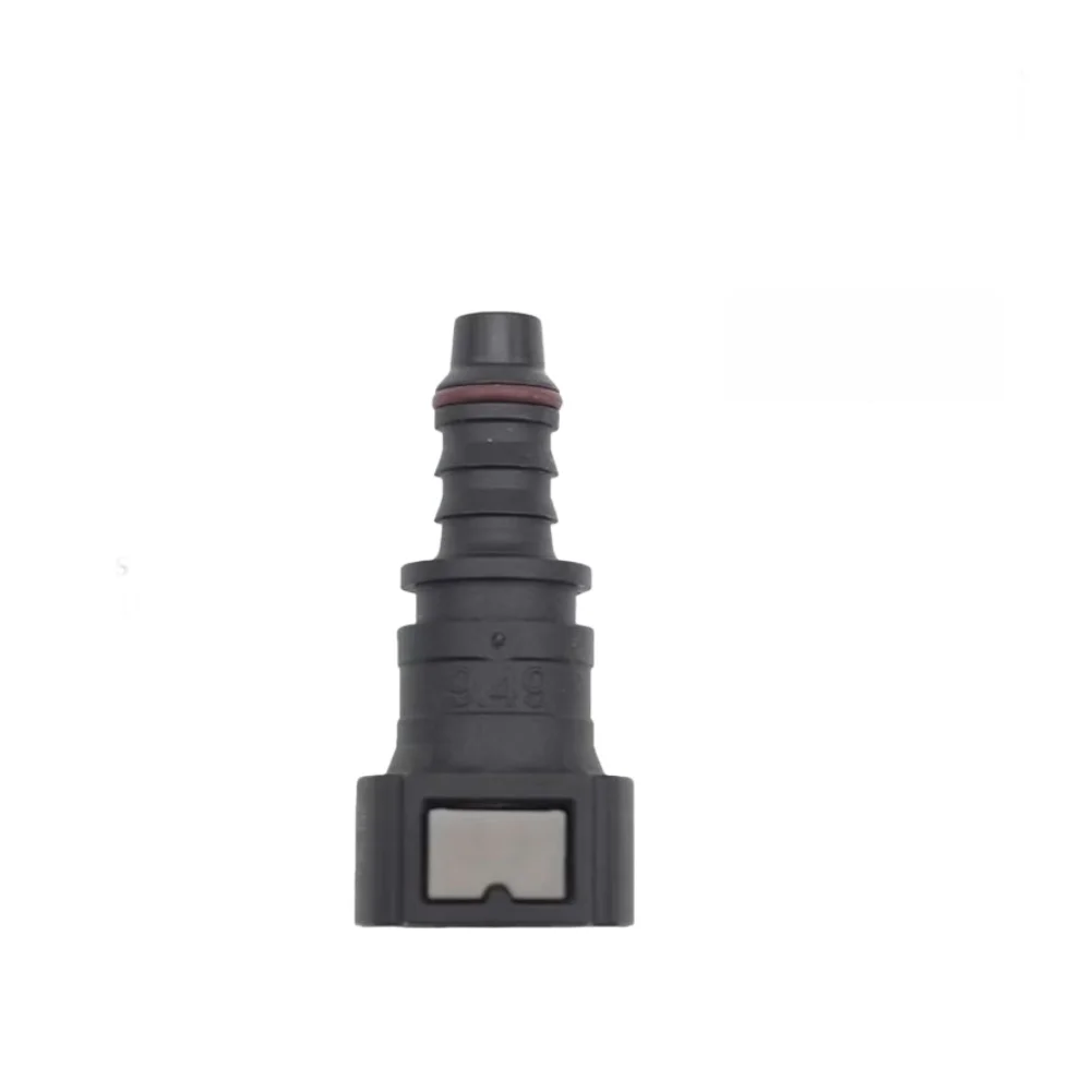 2pcs Black Nylon Fuel Line Adapter for 5/16 8mm ID Hose with Simple Push Fit Installation and Tool Disconnection