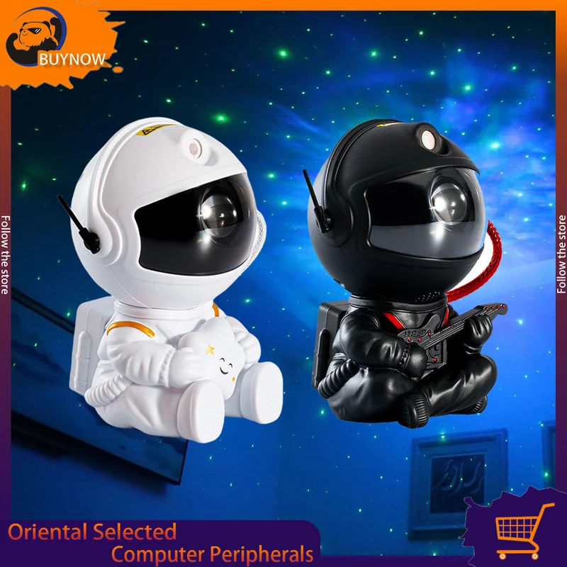 

Star Projector Galaxy Night Light Astronaut Space Projector Starry Nebula Ceiling LED Lamp for Bedroom Home Decorative Kids Gift