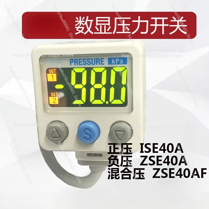 Pneumatic Digital Precision Pressure Switch SMC Sensor ZSE40A/ISE40A/ZSE40AF-01-R-S-T