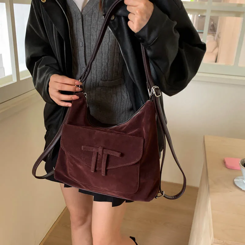 

Trendy Designer Diaper Bag For Women Elegant Crossbody Handbag Luxury Brand Minimalist Vintage Large Capacity Leather Tote