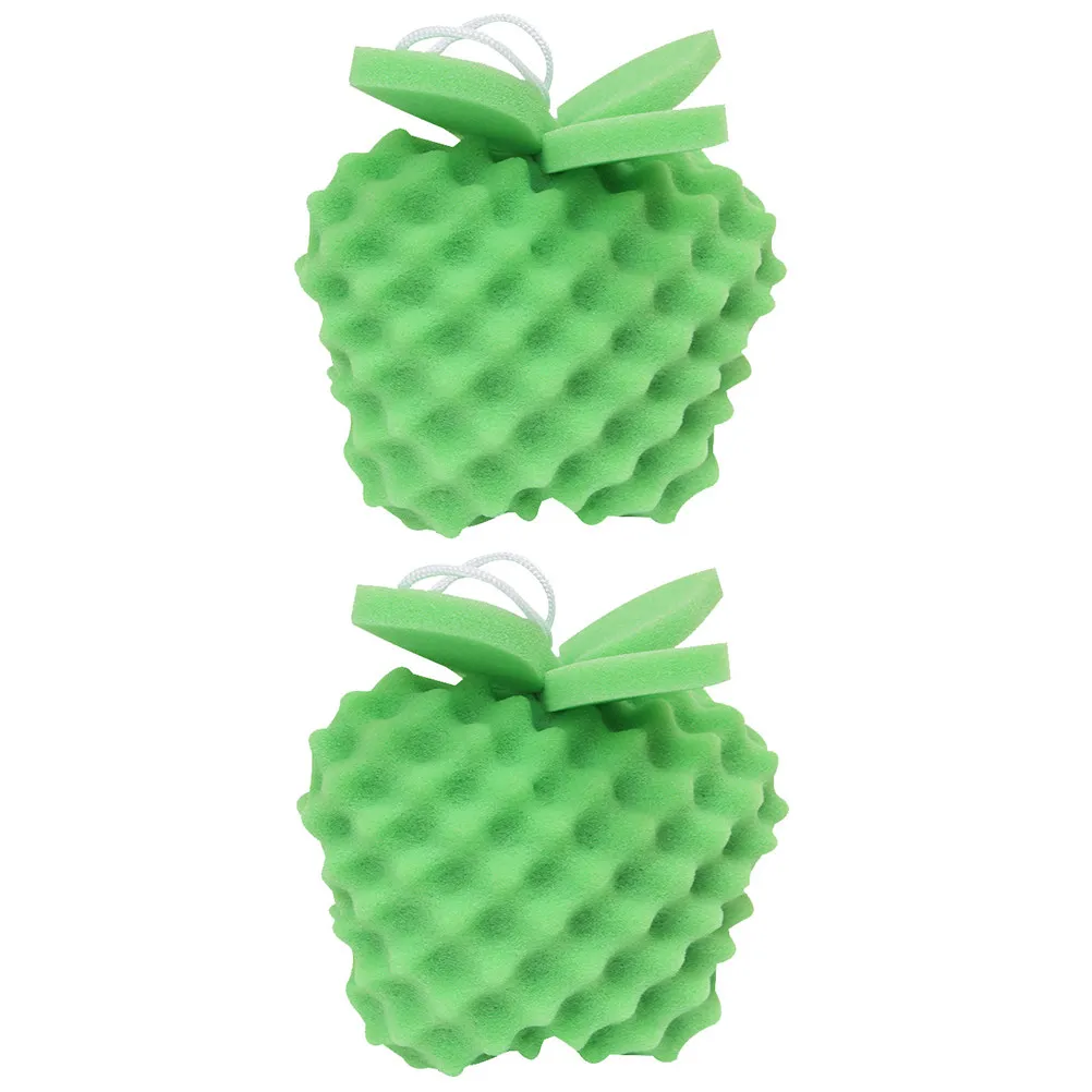 

2 шт. губки для душа в форме фруктов для детей, мочалка для ванны, отшелушивающее средство, мягкий очищающий инструмент для ухода за кожей, портативный, незаменимый для путешествий