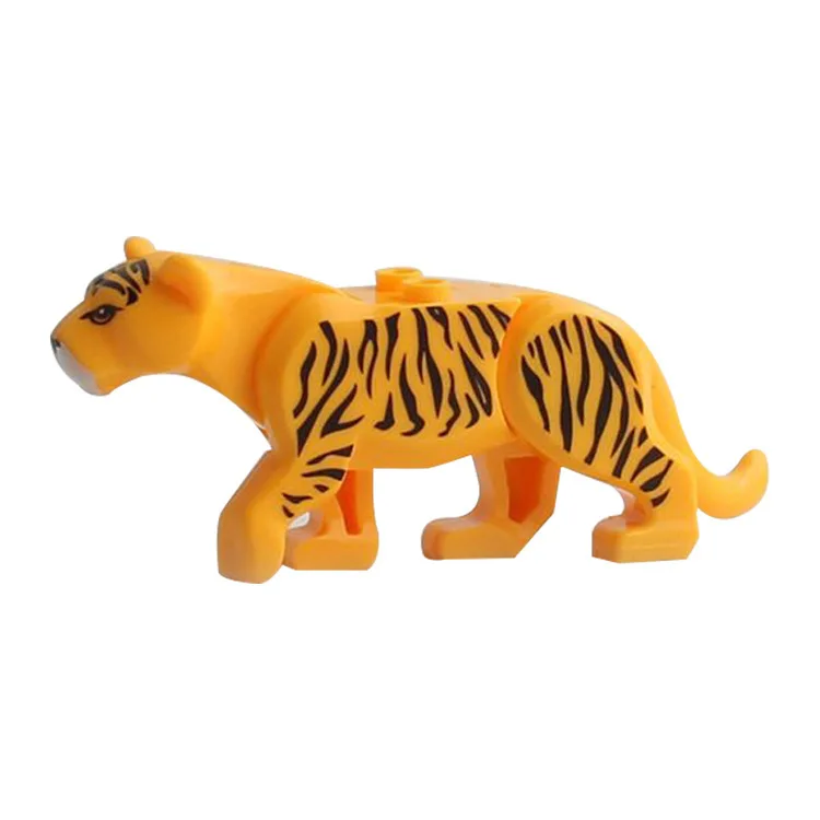 Die Zoo Afrikanische Tier Elefanten Kamel Hirsch Giraffe Gorilla Pferd Tiger Bausteine Mini Action Figure Ziegel Spielzeug Kinder Geschenk – Detail 7