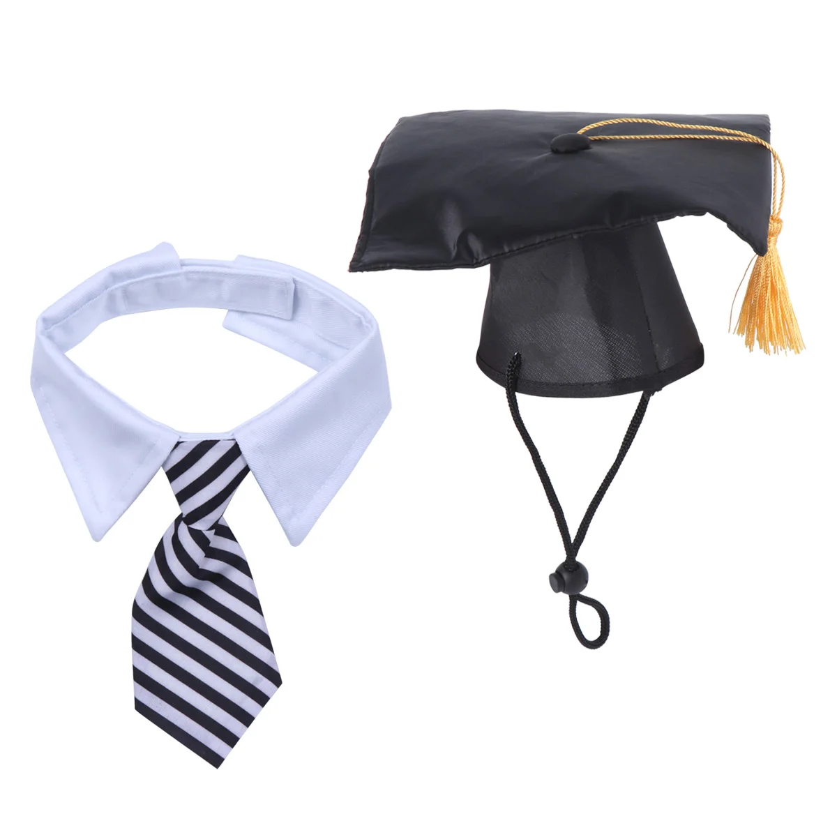 

Dog Bachelor's Hat Set Small Graduation Pet Decoration Cap Party Hairband Props Clothing Costume