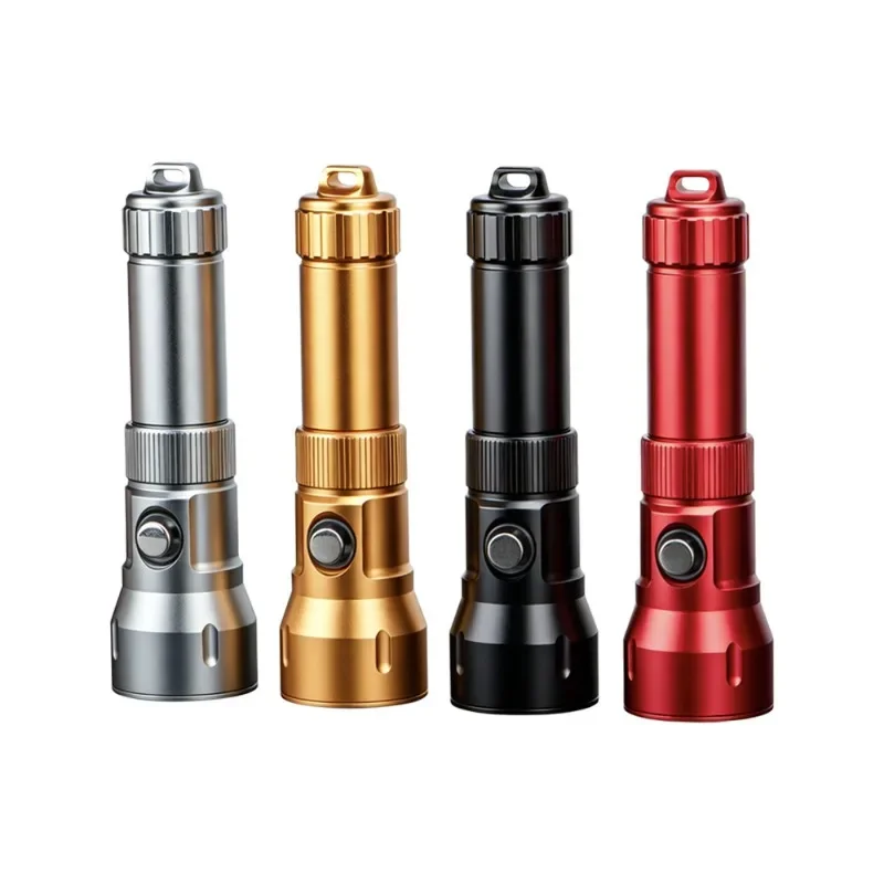 High Brightness Rechargeable Diving Flashlight IPX8 Waterproof Far Beam Long Runtime for Underwater Outdoor Lighting