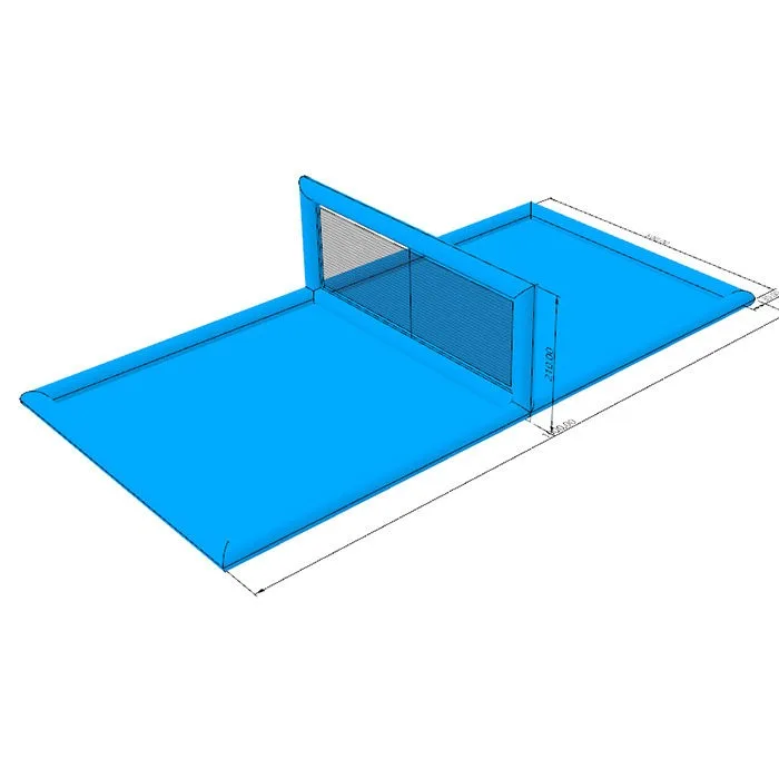 Closed water polo court Sports games Inflatable floating volleyball court court Beach pool For sale view 5