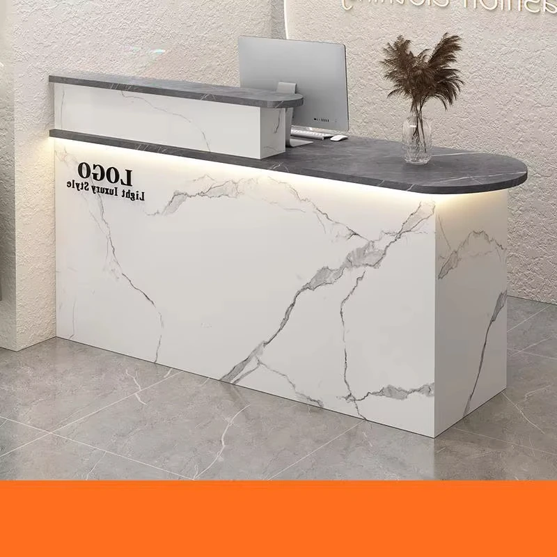 Clothing Store Supermarket Catering Simple Counter Beauty Salon Company Reception Desk