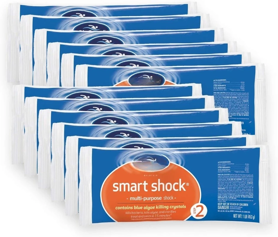 

US Shipping Smart Shock 25 lb Algae Preventative Pool Clarifier Swimming Pool Shock Treatment Multi Purpose Pool