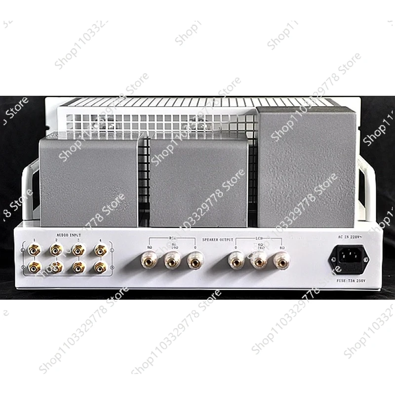 AC filament high-power 300B direct heating single-ended amplifier, maximum output power: 14W×2 (8Ω, 1KHZ, 10% distortion)