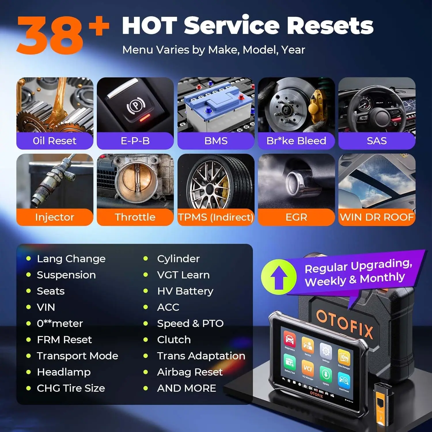 Image of Automobil-OBD2-Scanner OTOFIX D1 Lite 2 Jahre Update Bidirektionale Steuerung Diagnosegerät für alle Systeme FCA SGW CAN FD & DoIP