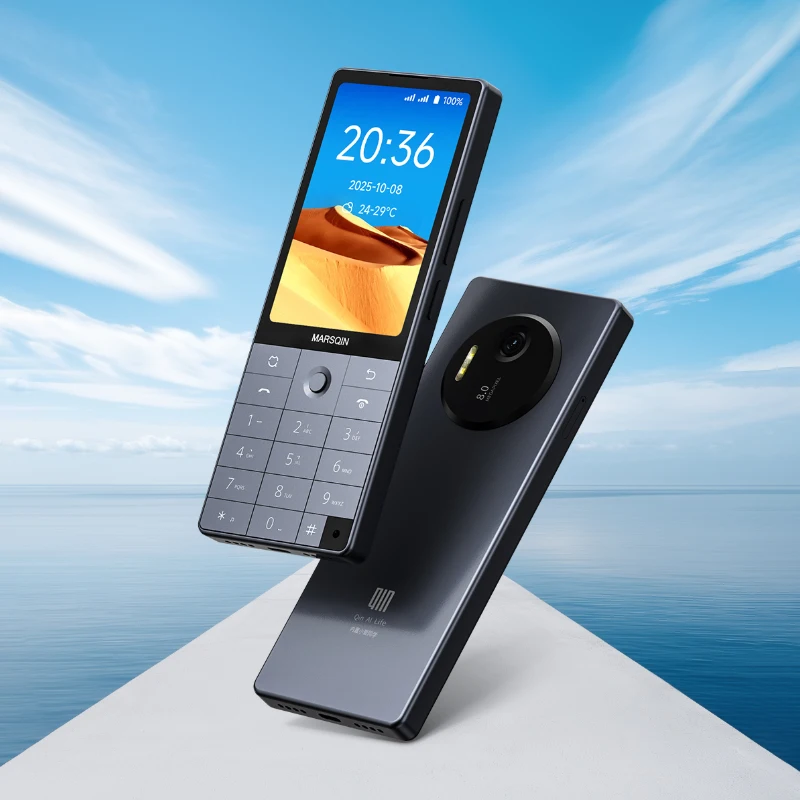 Qin F25 شاشة لمس مزدوجة الشريحة MTK8786 أندرويد 14 واي فاي 3.54 بوصة 6 جيجابايت + 128 جيجابايت بطارية جوجل بلوتوث 2700 مللي أمبير في الساعة 640*960 هاتف Duoqin