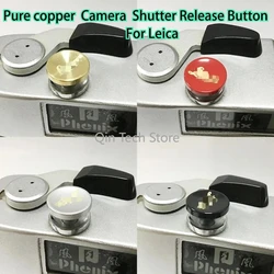 Pure Copper Concave Surface Camera Soft Shutter Release Button for Leica M6 M3 MP M8 M9 X1 X2 M10 M240 Camera Accessories